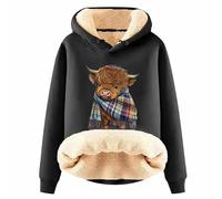 Highland Cow Jumper Highland Cow Gifts Highland Cow Just A Little Moody Cute Farm Animal Farmer Pullover Hoodie We Love Highland Cows Hoodies Cow Print Shirt Country Western Sweatshirt UK