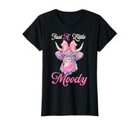 Highland Cow Just A Little Moody Funny Farm Farmer Gifts T-Shirt