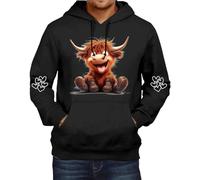 Highland Cow Just A Little Moody Funny Farming Farm Farmer Zip Hoodie Mens Snoodie Hoodie Highland Cow Highland Cow Hoodie Men Highland Cow Gifts Highland Cow Blanket Highland Cow