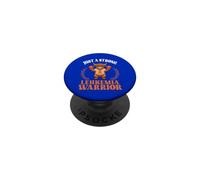 Highland Cow Just A Strong Leukemia Warrior Cancer Support PopSockets Adhesive PopGrip