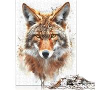 Highland Cow Landscape Puzzles 500 Piece Wooden Puzzle for Adults And Teenager Family Game for Adults And Teenagers 500pcs (52x38cm)