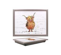 Highland Cow Lap Tray Bug Art Design Home Accessory Dining Gift Farmyard Theme
