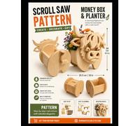 Highland Cow Money Box & Planter: Scroll Saw Pattern