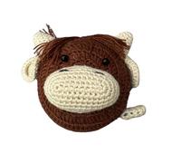 Highland Cow or Sheep Retractable Tape Measure - 60 Inches / 150 cm - Soft Animal Design - Auto-Rewind with Nose Button - Compact 7 × 7 cm (Highland Cow)