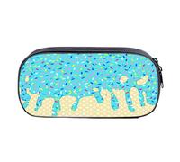 Highland Cow Pencil Case, Ice Cream Pen Bag, Large Capacity Stationery Box