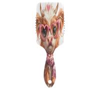 Highland Cow Pink Leopard Air Cushion Hair Brush, Detangling Comb, Combs Women
