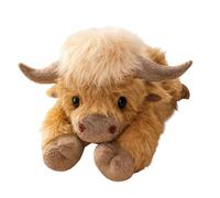Highland Cow Plush Pillow, 45cm Cute Soft Highland Cow Body Pillow, Stuffed Animal Gift Toy For Kids Adults, Weighted Pillows For Cuddling Napping Room Decor