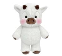 Highland Cow Plush Toy, Cute Furry Fluffy Running Highland Cattle Stuffed Animal, Soft Plush Cow Doll for Kids Adults, Stress Relief Emotional Support Home Decor Gift (B)