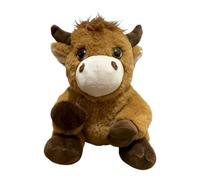 Highland Cow Plush Toy - Realistic Horns Farm Doll | Soft Scottish Cattle Toy | 8.66 Inches, Mane, And Lovable Expression | Perfect Cuddle Companion For Children, Girls, Boys,