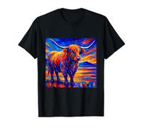 Highland Cow Post-Impressionism T-Shirt