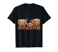 HiGHLaND CoW PRiNT ANiMaL PRiNT ' THe TaNGeRiNeS ' T-Shirt