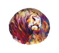 Highland Cow Printed,Shower Cap Nightcap Double Layer Waterproof Elastic Bath Cap Reusable Hair Cap