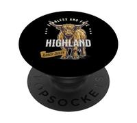 Highland cow ranch queen funny PopSockets Adhesive PopGrip