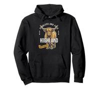 Highland cow ranch queen funny Pullover Hoodie