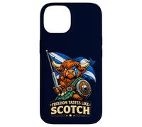 Highland Cow Scotland Flag Case for iPhone 14