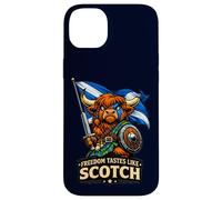 Highland Cow Scotland Flag Case for iPhone 14 Plus