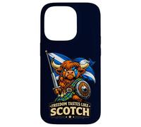 Highland Cow Scotland Flag Case for iPhone 14 Pro
