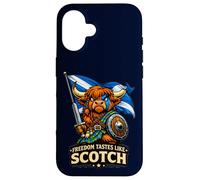 Highland Cow Scotland Flag Case for iPhone 16