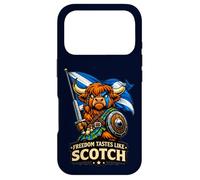 Highland Cow Scotland Flag Case for iPhone 17 Pro