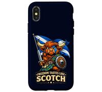 Highland Cow Scotland Flag Case for iPhone X/XS