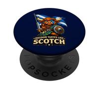 Highland Cow Scotland Flag PopSockets Adhesive PopGrip