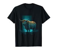 Highland Cow Scottish Cattle Portrait T-Shirt