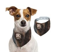 Highland Cow Scottish Wildlife,Dog Bandanas Cotton Pet Scarf Adjustable Bibs for Pet,S