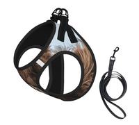 Highland Cow Scottish Wildlife,Pet Harness,Adjustable Reflective Dog Harness,Pet Leash Vest,M