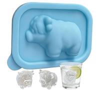 Highland Cow Shape Ice Mold Tray - Silicone Mini Livestock Cube Machine, Cute Animal Shape Ice Mold Chocolate Cocoa Shapes, Flexible Kitchen Tool E