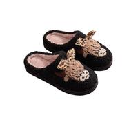 Highland Cow Slippers Fuzzy Plush Comfy Slippers Winter Warm Cozy Animal House Sliders Thick Sole Soft Pillow Cute Novelty Shoes for Women Men Indoor Outdoor