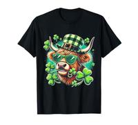 Highland Cow St. Patrick’s Day Shamrock Irish Hat T-Shirt