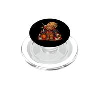 Highland Cow Vampire Spooky Pumpkin Bats Halloween PopSockets PopGrip for MagSafe