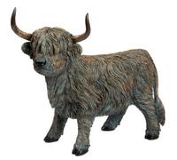 Highland Cow Walking Statue Large Ornament Figurine Rustic Home Decoration Gift