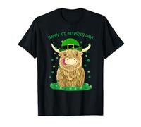 Highland Cow Wishes You A Happy St Patrick's Day T-Shirt