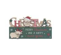Highland Cow Xmas Standing Plaque