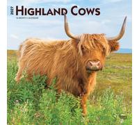 Highland Cows 2027 12 X 24 Inch (Hanging) Monthly Square Wall Calendar Plastic-Free: Original BrownTrout-Kalender [Mehrsprachig] [Kalender]