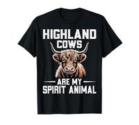 Highland Cows are My Spirit Animal - Highland Cow Lover T-Shirt