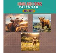 Highland Cows Calendar 2026-2027: 18 Month Planner To Keep You On Track from Sep 2026 to Dec 2027,Square 8.5 x 8.5 Inches Gift For Organizing & Planning