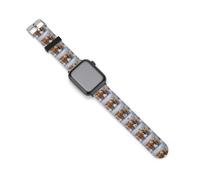 Highland Cows in Snowy Day Watch Band for Men Women | Printed Watchband Replacement Silicone Watch Strap for iWatch