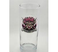 Highland Cows Just A Girl Who Loves Highland Cows Glass Tumbler. Highland Cow Gift. V2