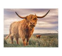 Highland Cows On The North Coast Of Scotland - Premium 1000 pieces Puzzle - MyPuzzle special collection from Puzzle Galaxy