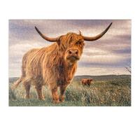 Highland Cows On The North Coast Of Scotland - Premium 500 pieces Puzzle - MyPuzzle special collection from Puzzle Galaxy