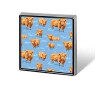 Highland Cows Pattern Funny Lapel Tie Pin Buttons Brooch Badge Pin Clothes Hat Accessories for Men Women