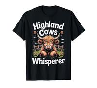 Highland Cows Whisperer Farm Farmer Scottish Highland Cows T-Shirt