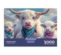 Highland CowsPhenomenal 1000-Piece Jigsaw Puzzles for Adults The Definitive Encounter with Impossible, Hard, Difficult Challenging Puzzle Games - This Is The Crowning Gift Jigsaw Puzzles for Adults A