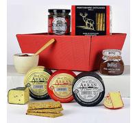 Highland Fayre Cheese & Chutney Tray Hamper Red