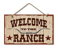 Highland Graphics Welcome to the Ranch Sign Western Plaque