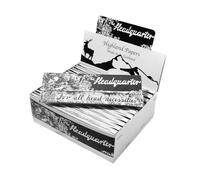 Highland Headquarter King Size Papers - Premium Black & White Rolling Papers for Smooth Smoking Experience (5)