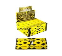 Highland King Size Papers Cosmic Yellow & Black - Ultra-Thin, Slow-Burning Rolling Papers for Connoisseurs (1)
