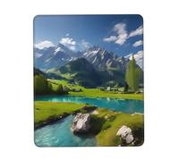 Highland Lake Scenery Non-Slip Rubber Base Mouse Pad For Speed And Precision, Suitable For Office Gaming Computer Laptop7 X 8.6 In